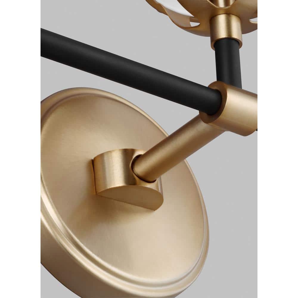 Generation Lighting Cafe 38.25-in 5 -Light Satin Bronze Modern/contemporary Vanity light