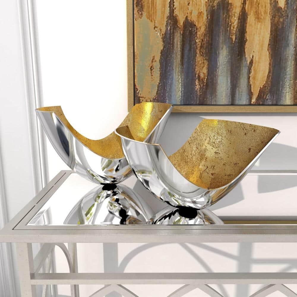 Mercer41 Borealis Aluminum Decorative Bowl 2