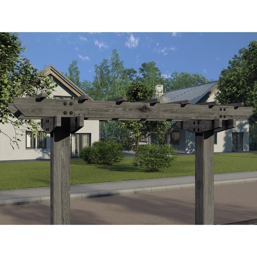 Vita 72" x 90" Wildwood 2 Post Cedar Arbor, Charcoal, VA68896