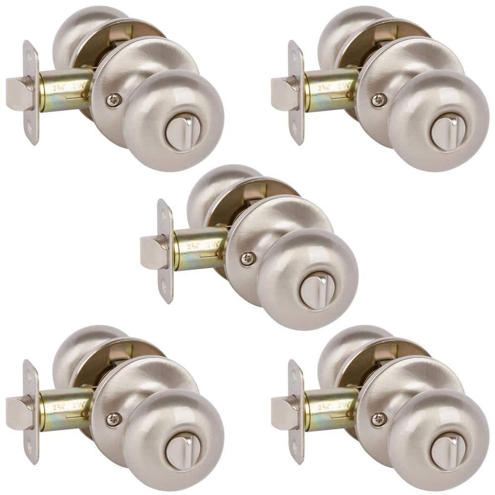 Delaney Hardware KS1021-PP Saxon Privacy Door Knob US15 5 Pack