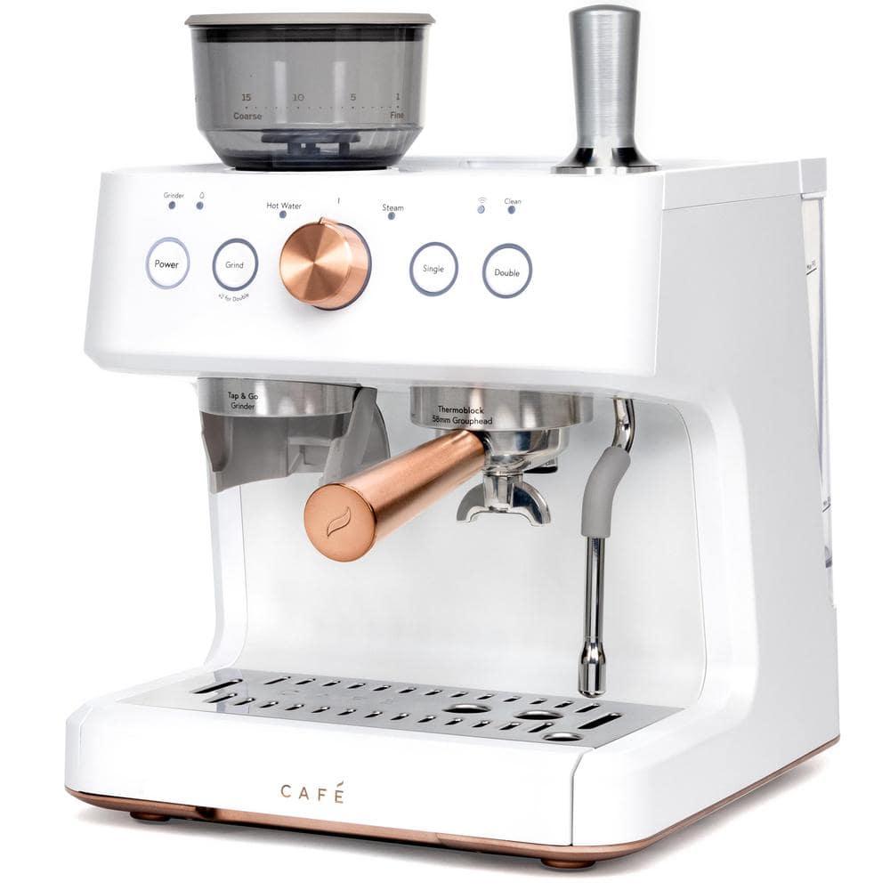 Café ™ Matte White Bellissimo Semi-Automatic Espresso Machine