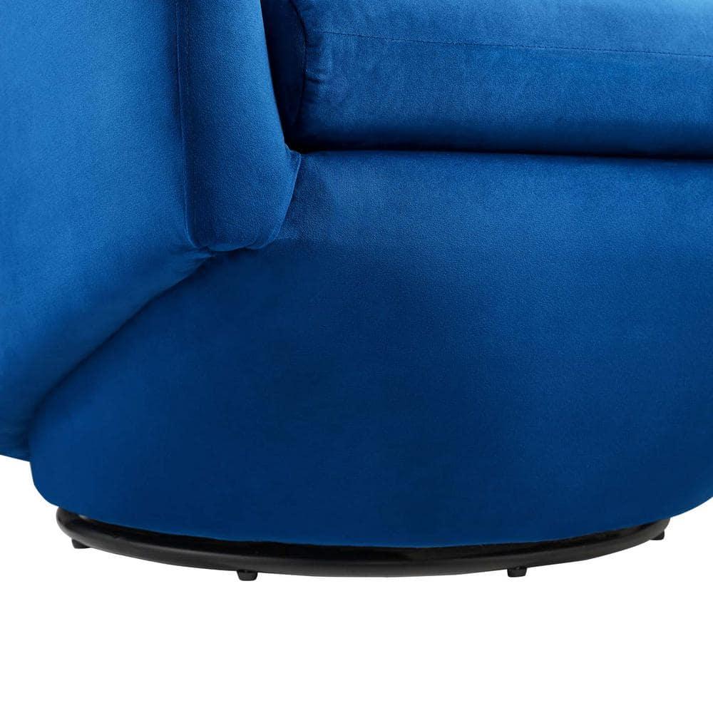 Velvet Swivel Barrel Chair