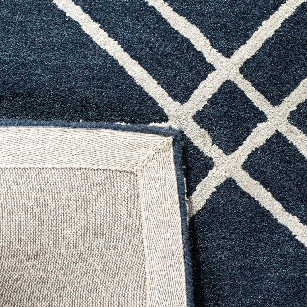 Himalaya HIM901 Hand Tufted Area Rug - Navy/Silver - 8'6"x12' - Safavieh.