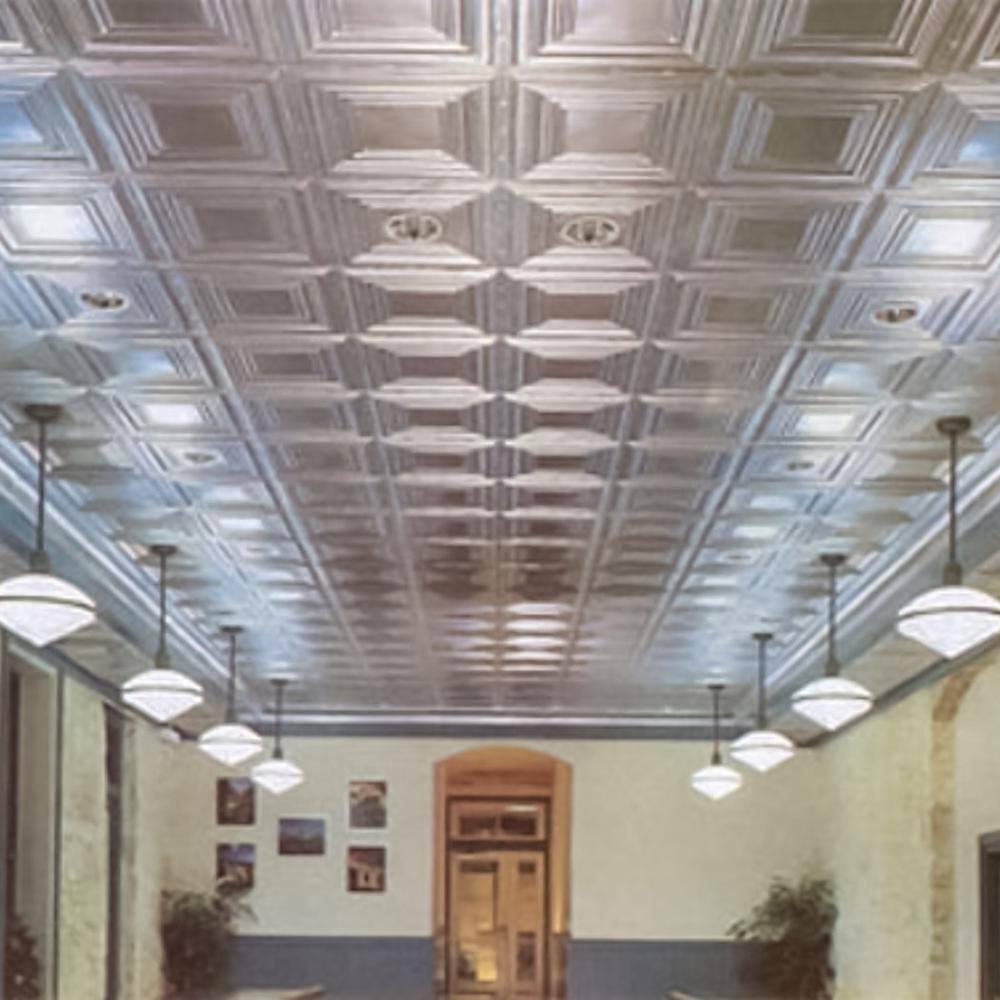 FromPlainToBeautifulInHours Williamsburg 2 ft. x 2 ft. Drop-in Tin Ceiling Tile (Set of 12)