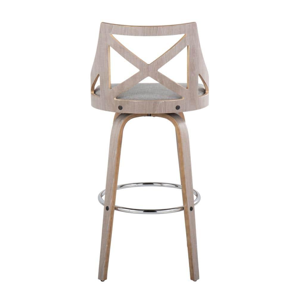 LumiSource Swivel Upholstered Counter Stool
