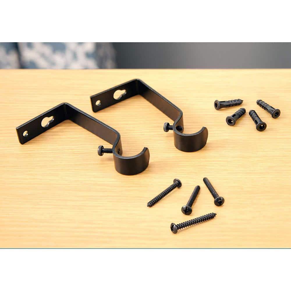 Kenney Kingstown Metal Adjustable 0.5" Single Curtain Rod