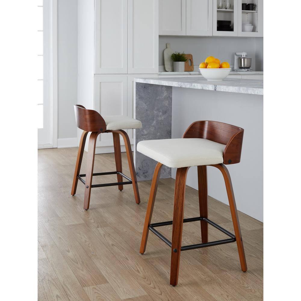 Swivel Upholstered Counter Stool