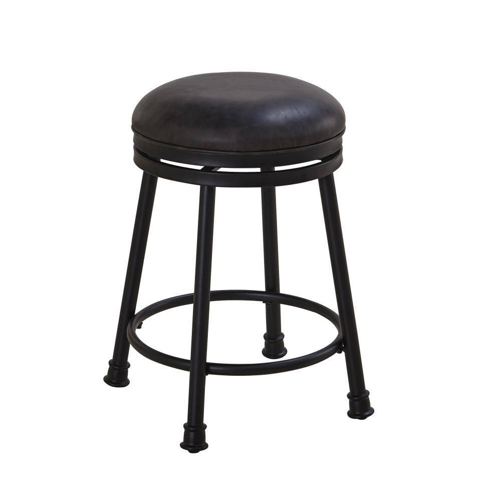 Kelly Clarkson Home Giselle Swivel Upholstered Counter Stool with Metal Frame