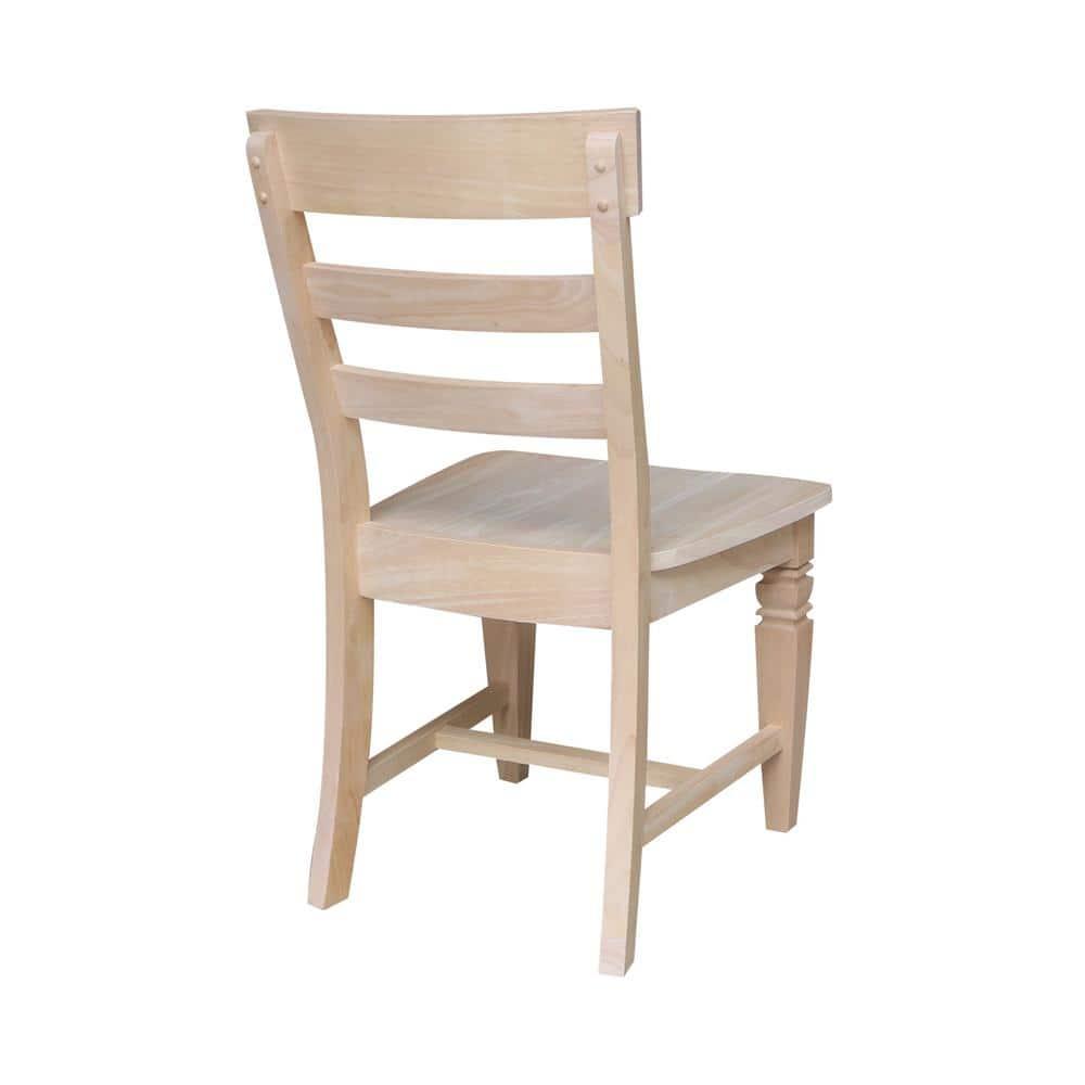 Set of Two Java Chairs with Solid Wood Seats