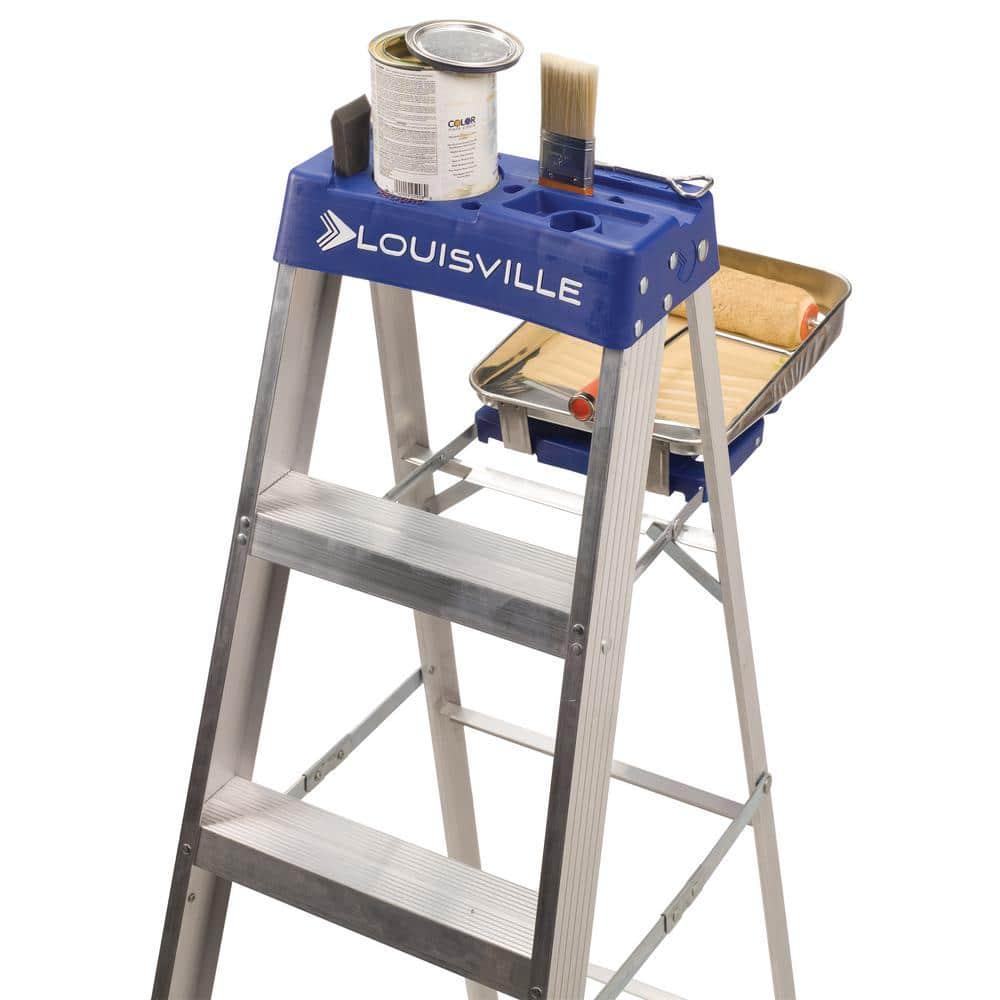 Louisville Ladder 10 ft. Aluminum Step Ladder with 250 lbs. Load Capacity Type I Duty Rating