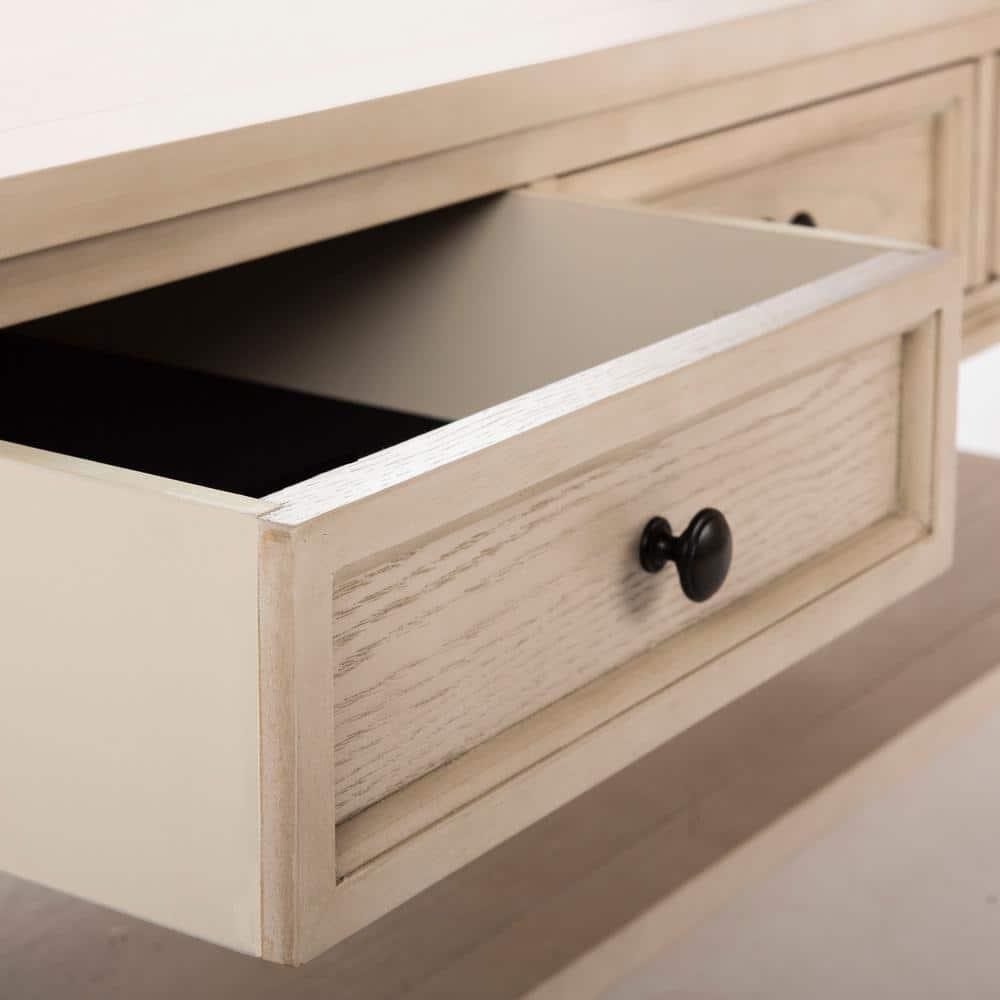 Manelin Coffee Table - White Washed - Safavieh