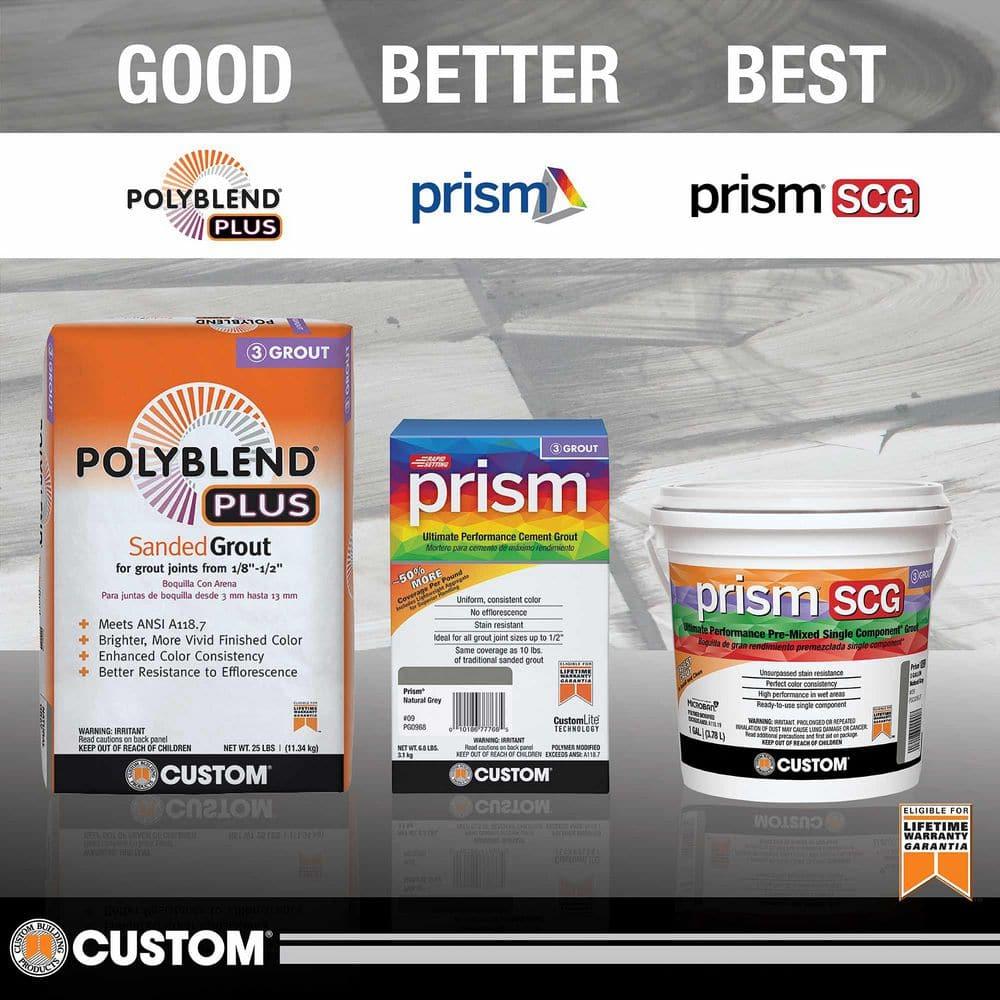 Custom Building Products Polyblend Natural Gray Siliconized Acrylic Caulk 10.5 oz.
