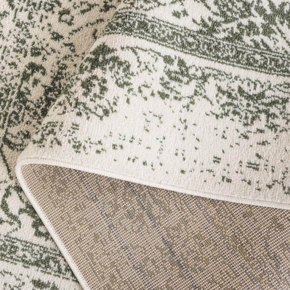 Adirondack ADR109 Machine Made Indoor Area Rug - Ivory/Sage - 8'x10' - Safavieh
