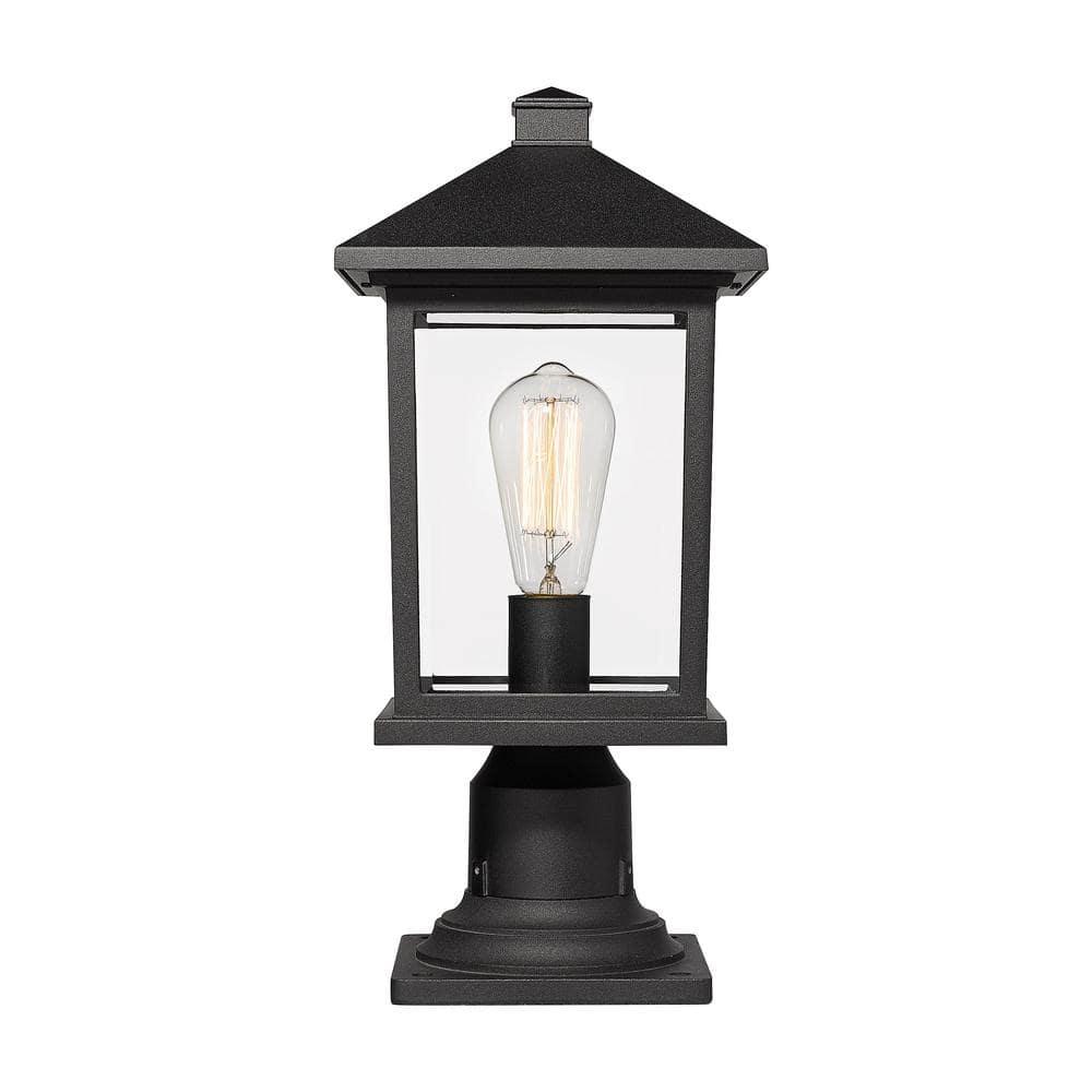Z-Lite Portland 1 - Light Lantern in  Black
