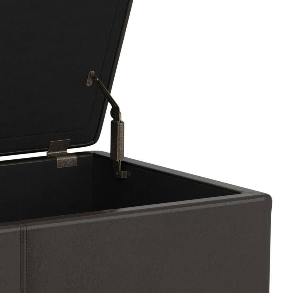 Simpli Home Avalon Extra Large Storage Ottoman Bench,Assembled