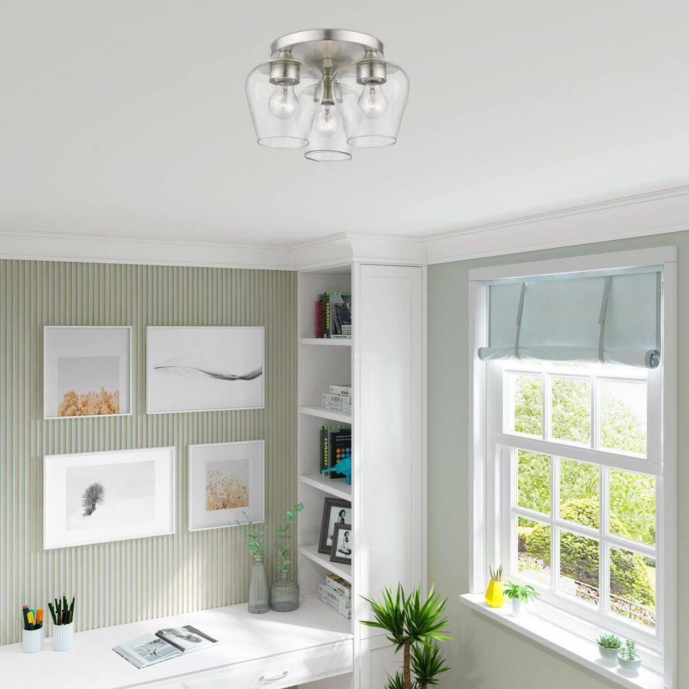 Willa Arlo™ Interiors Chrisha Orizaba 3-Light 13" Flush Mount