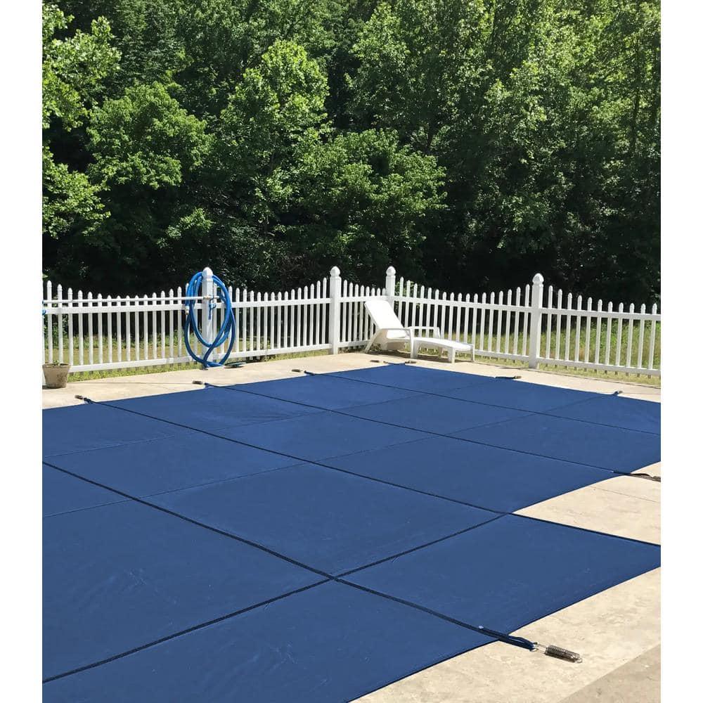 WaterWarden in-Ground Pool Safety Cover Rectangle, Fits 16' x 32'+4' x 8', 1 Foot Offset Left, UL Classified to ASTM F1346