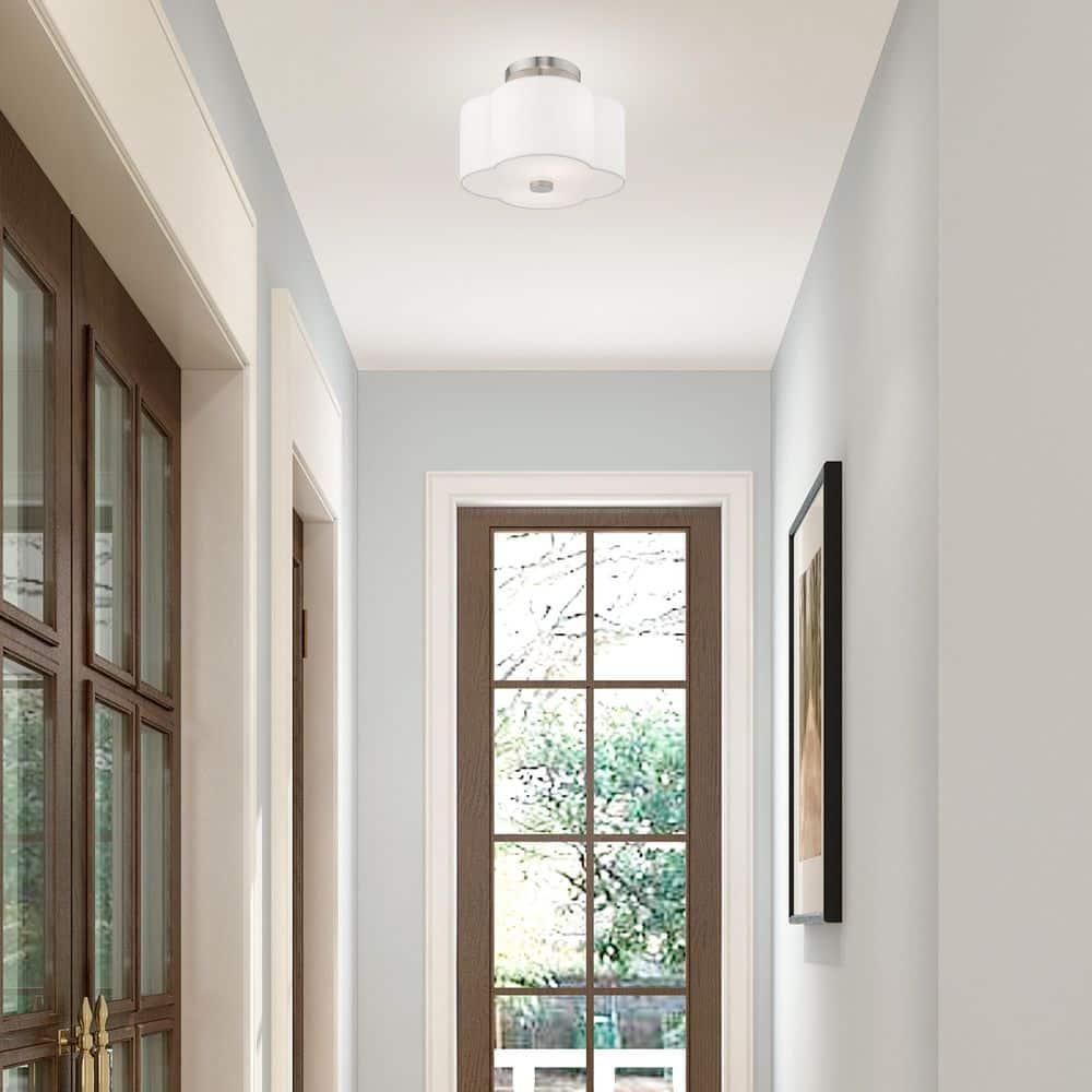 Livex Lighting Chelsea 2 - Light Flush Mount in  Brushed Nickel
