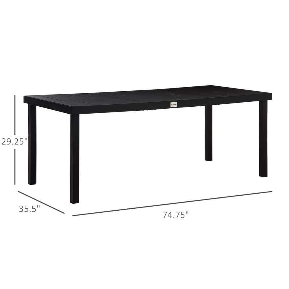 Outsunny Rectangular Outdoor Dining Table