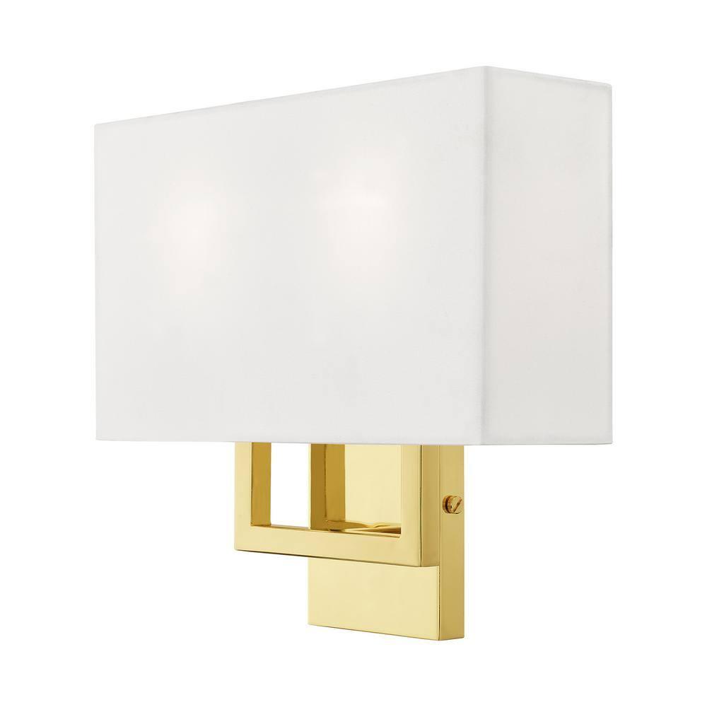 Livex Lighting Pierson 2 - Light Wall Light in  Polished Brass