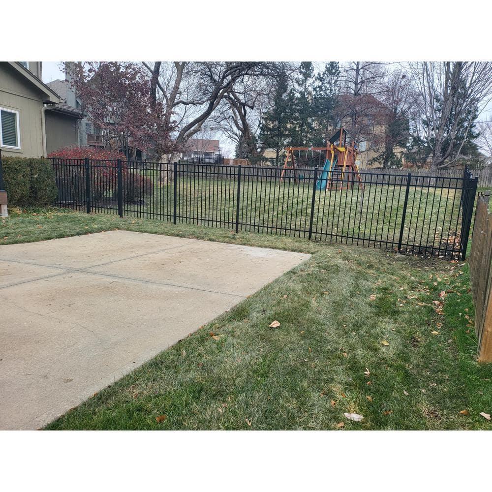 Weatherables Livingston Aluminum Fence Kit – DIY Kit for Backyard and Garden Fencing, Made with Durable Powder-Coated Aluminum That Combats Rust, Fading, and Corrosion (4’ x 6' Fence Panel)