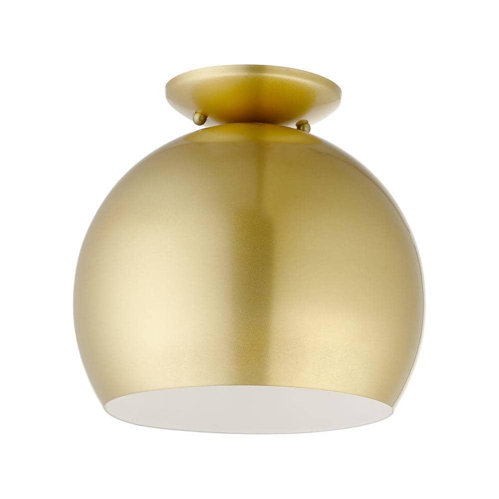 Livex Lighting Piedmont 1 - Light Semi-Flush Mount in  Soft Gold