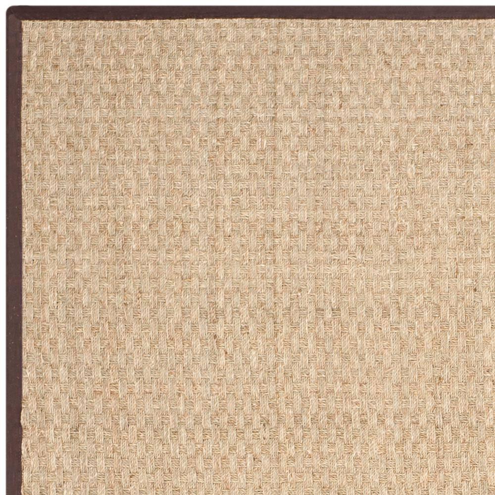 Natural Fiber NF114 Power Loomed Indoor Area Rug - Natural/Dark Brown - 8'x10' - Safavieh