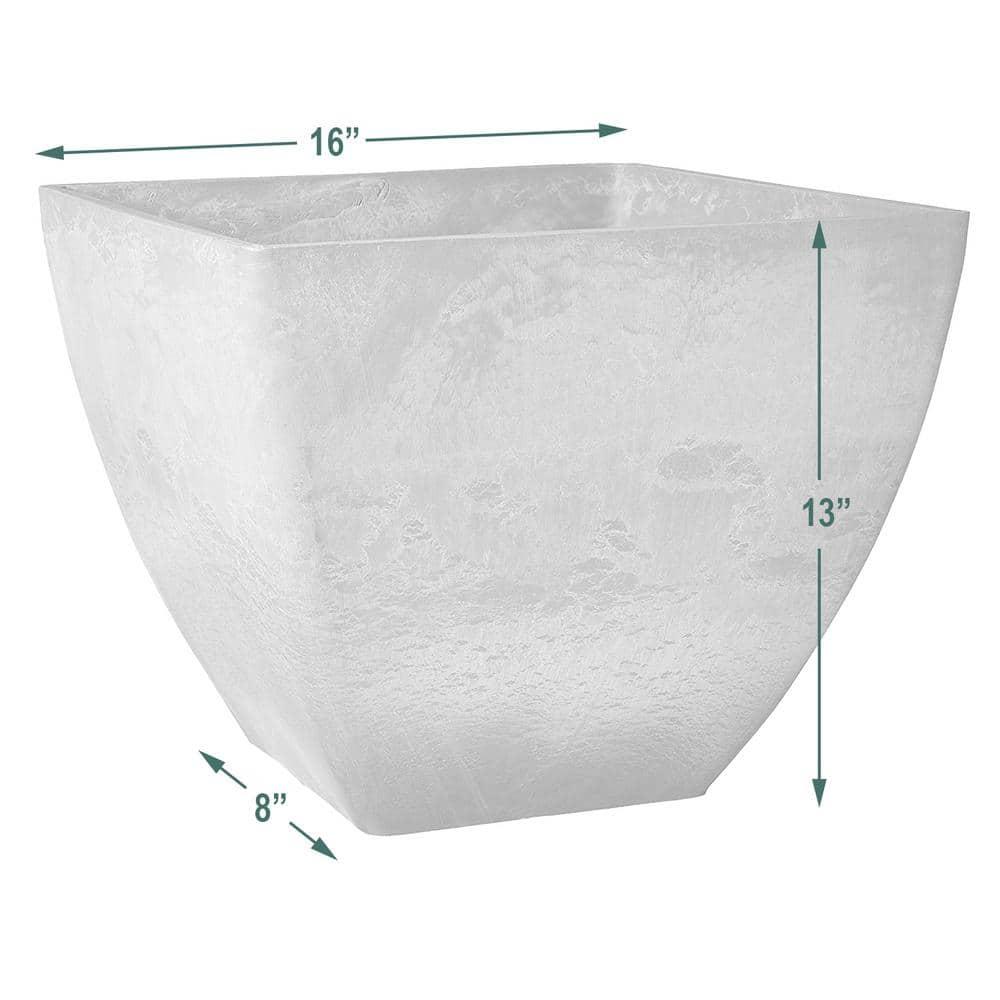 Simplicity Square 16 in. x 16 in. x 13 in. Terra Cotta PSW Pot