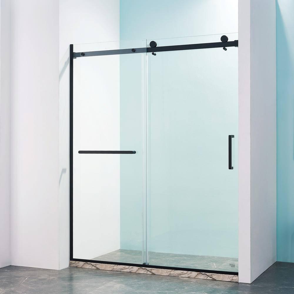 56"-60 ‘W x 75’ Aluminum Framed Shower Door