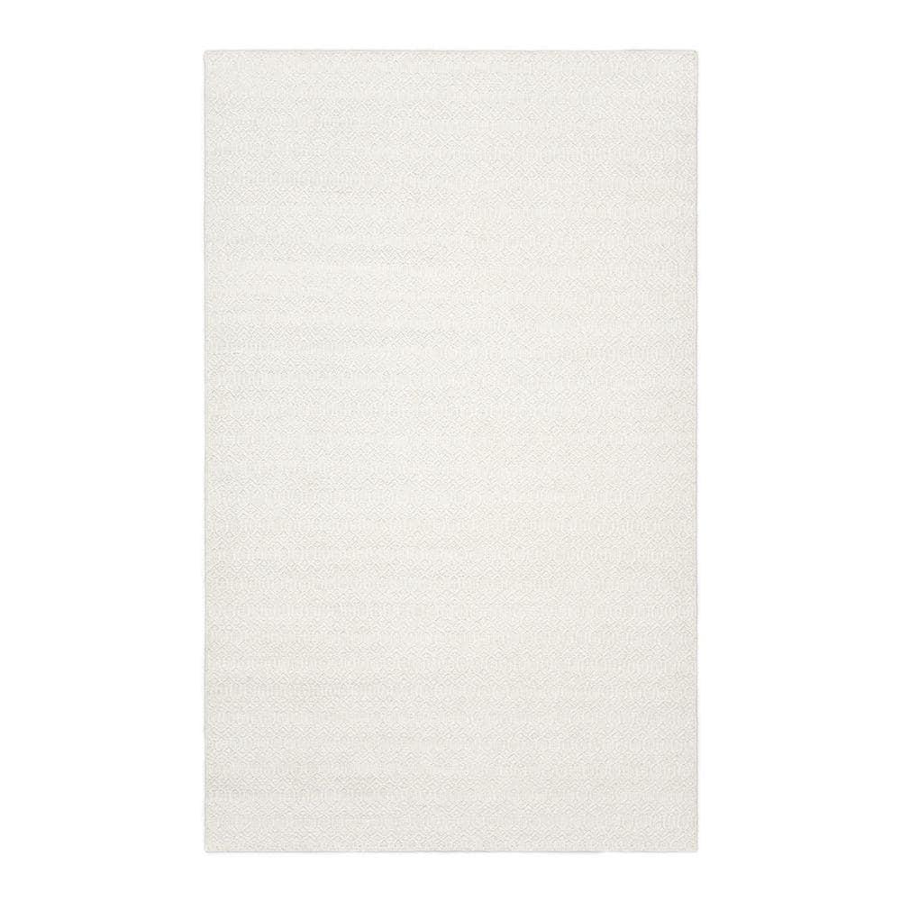 Chatham Contemporary Flatweave Ivory 5 ft. x 8 ft. Hand Woven Area Rug