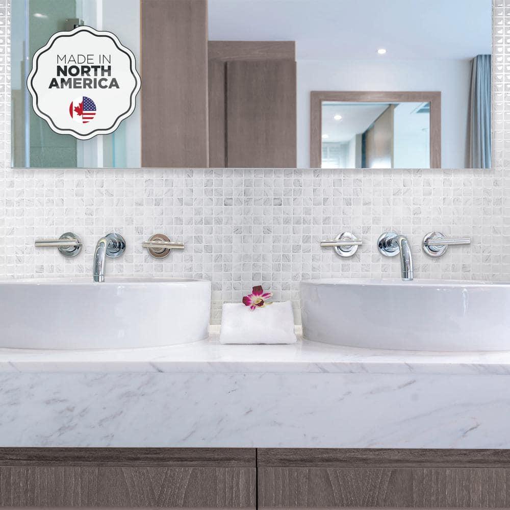 Peel and Stick Gel Backsplash Tile Blok 12" x 22"