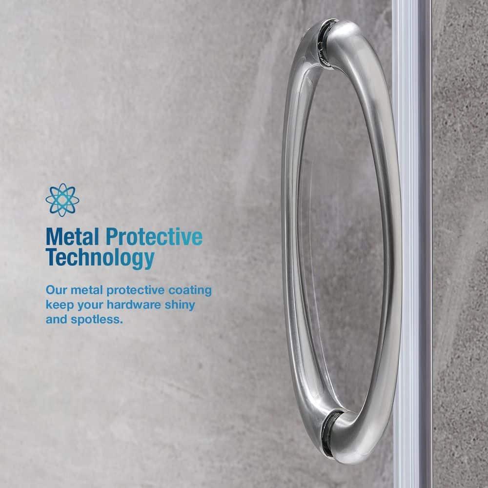 OVE Decors Breeze 40 in. Round Shower Kit w/ Clear, Base, Wall