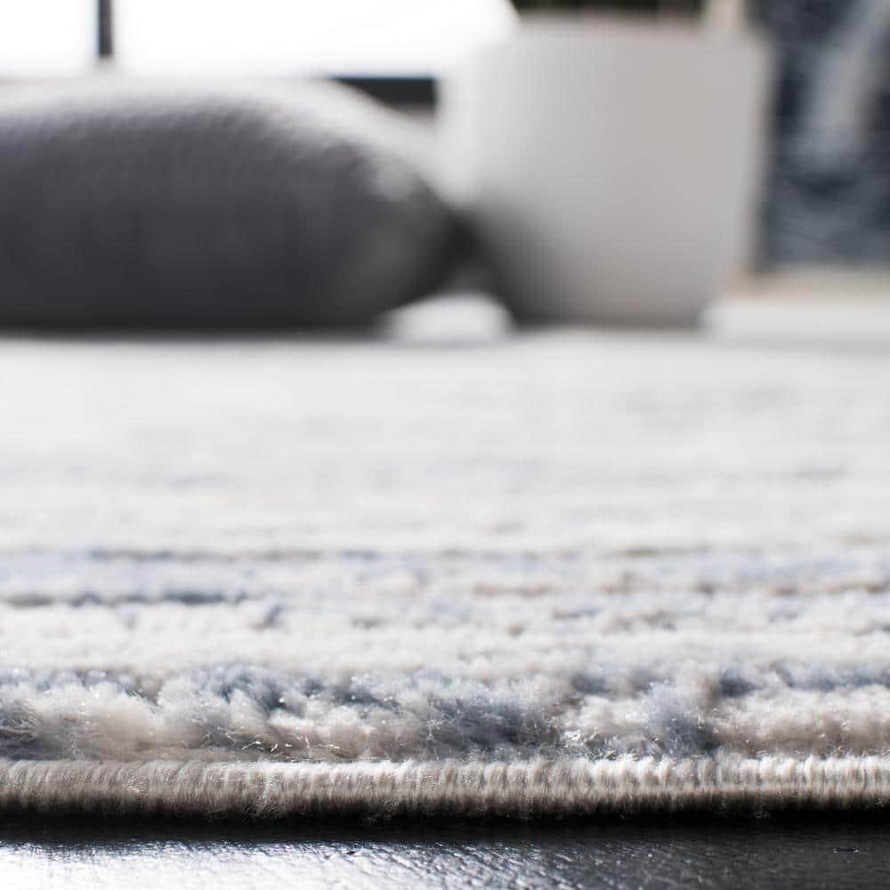 Amelia ALA768 Power Loomed Area Rug - Ivory/Blue - 5'3"x7'6" - Safavieh.