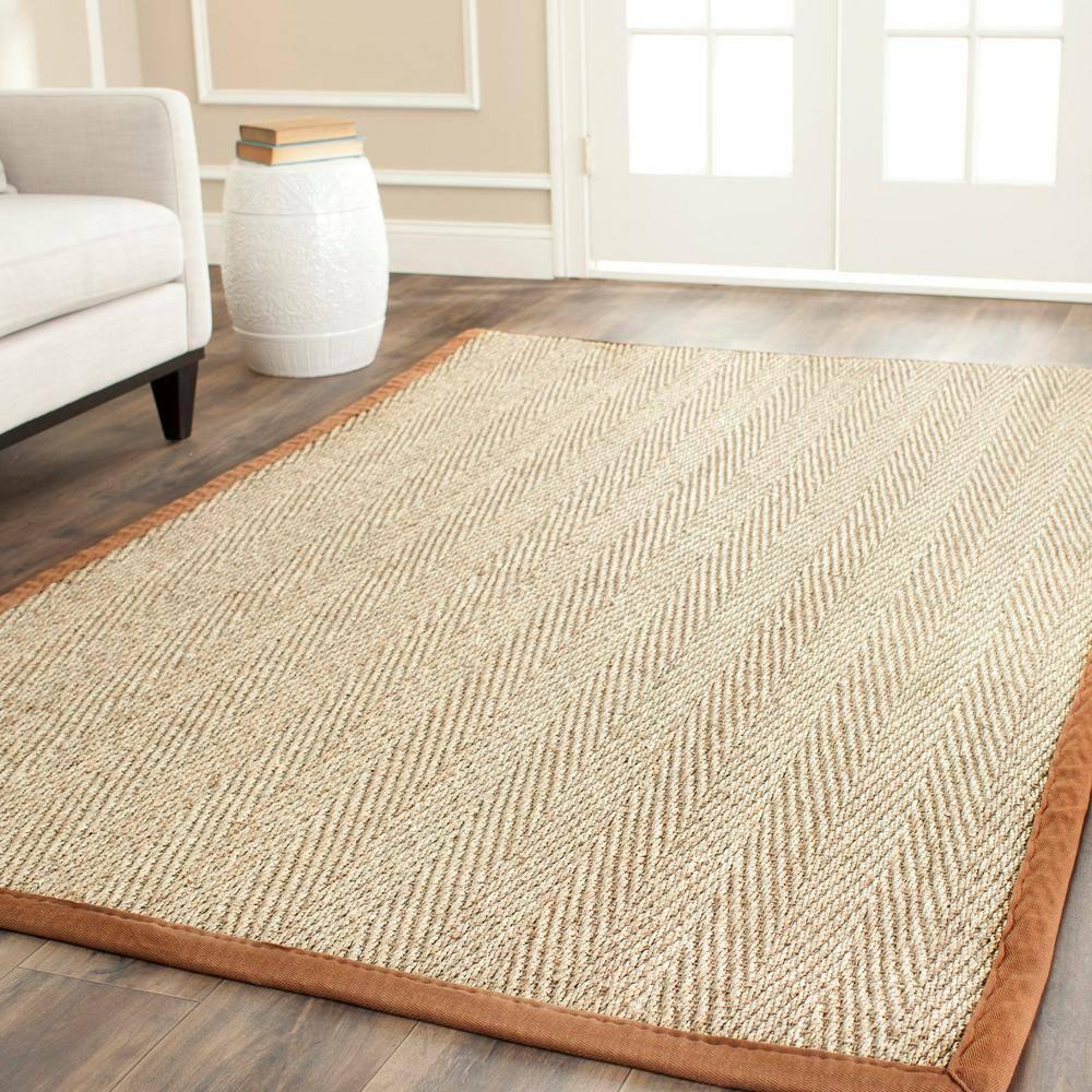 Natural Fiber NF115 Power Loomed Indoor Area Rug - Natural/Brown - 5'x8' - Safavieh