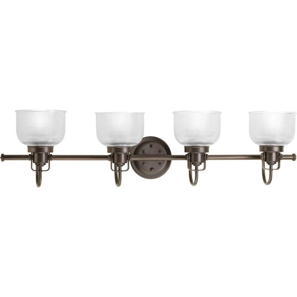 Rosser 4 Light Transparent Dimmable Vanity Light