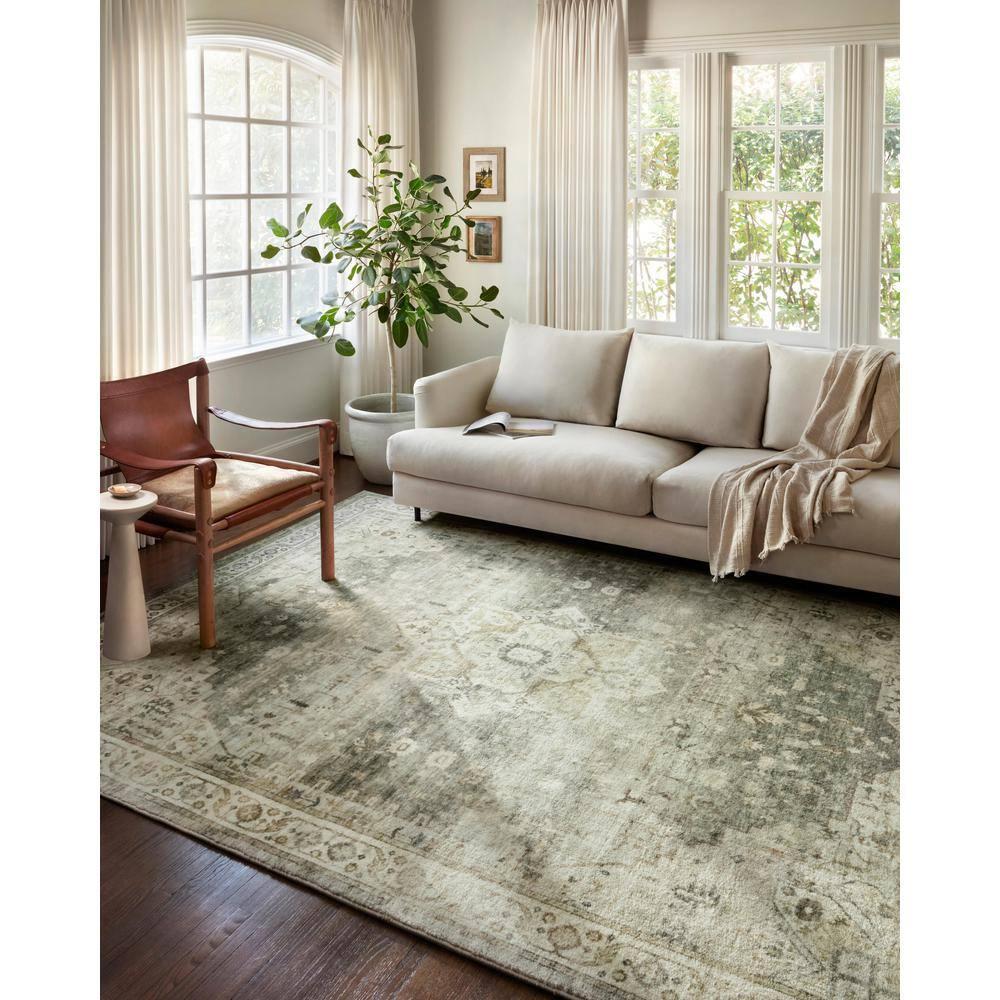 ROS-09 Sage, Beige 2-2" x 3-8" Size Rug