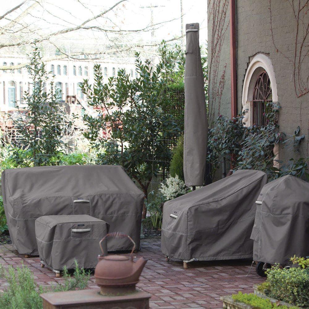 Classic Accessories Ravenna Water-Resistant 30 Inch Full Coverage Round Fire Pit Cover