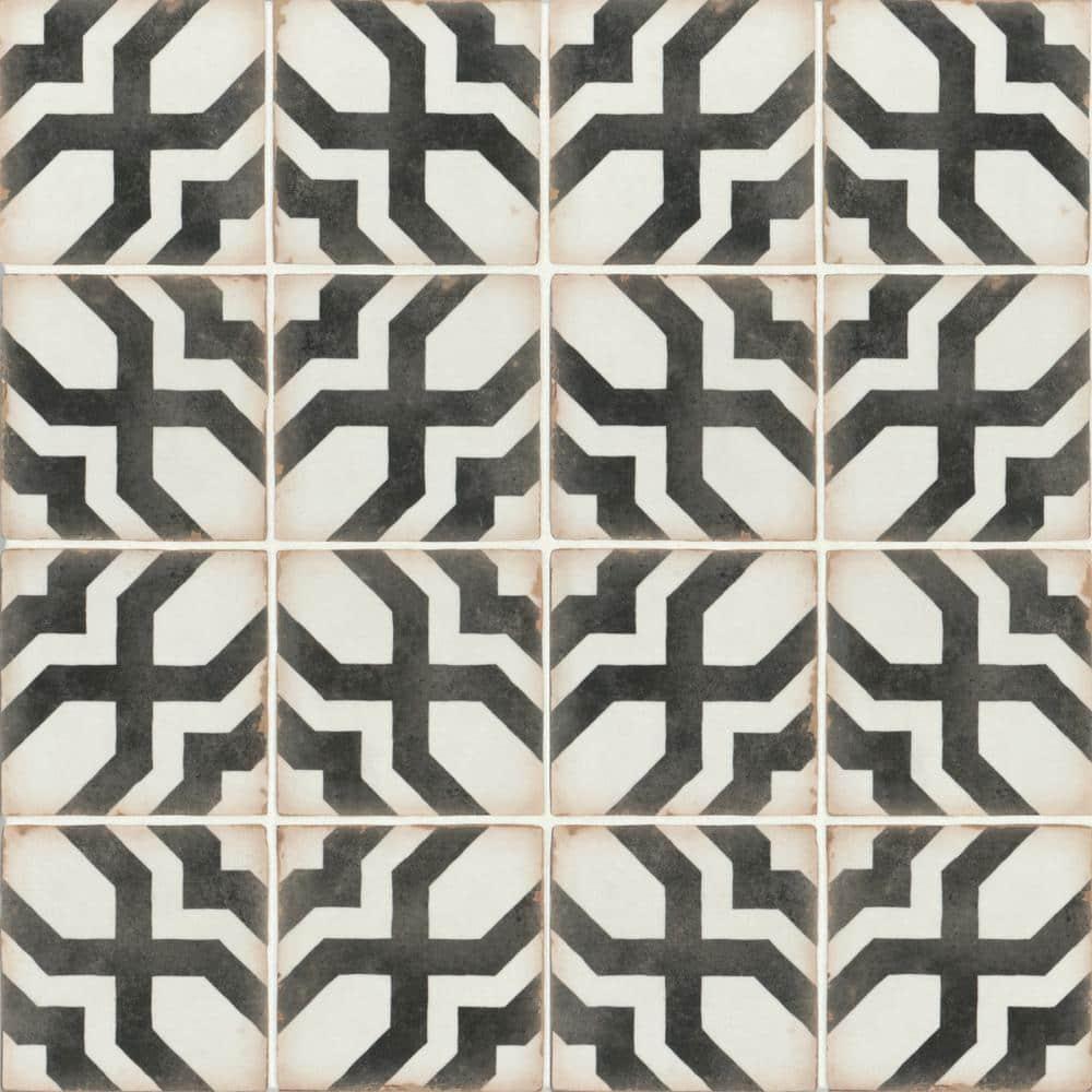 Casablanca 5" x 5" Ceramic Patterned Floor Use Tile