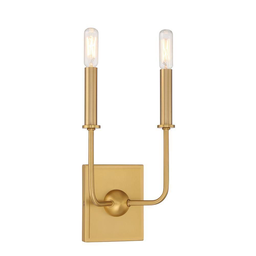 Savoy House Avondale 2 - Light Wall Light in  Warm Brass