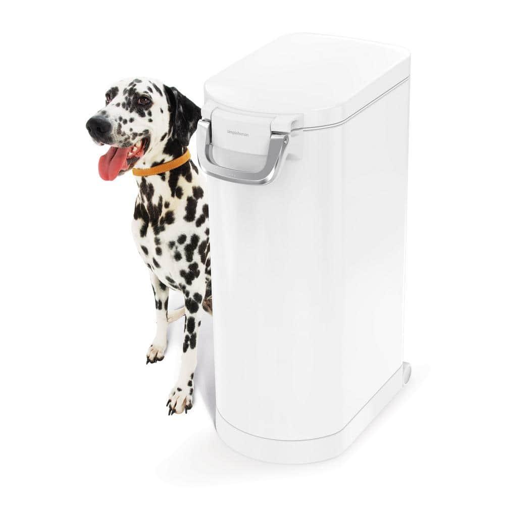 simplehuman Pet Food Storage Container Stainless Steel for Dog Food, Cat Food, and Bird Feed