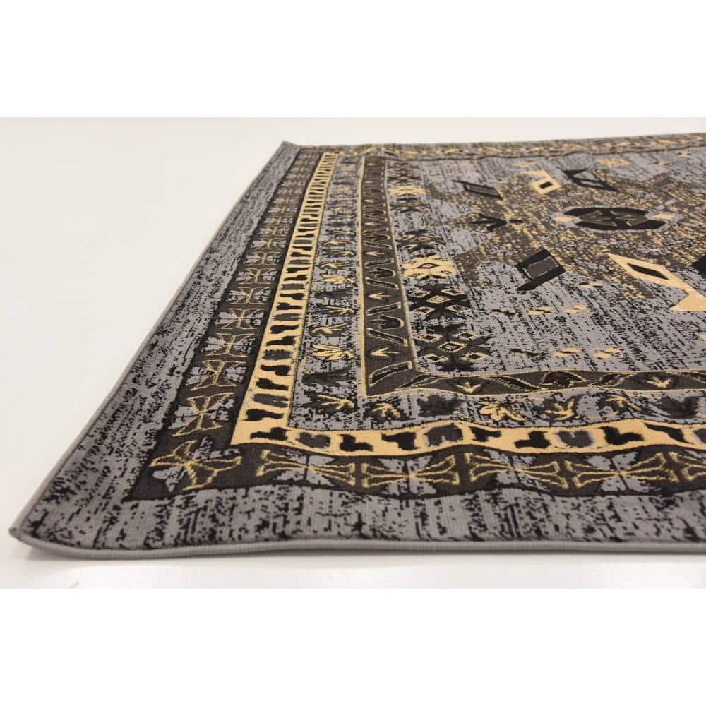 Unique Loom 9' 0 x 12' 0 Gray Taftan Oasis Area Rug