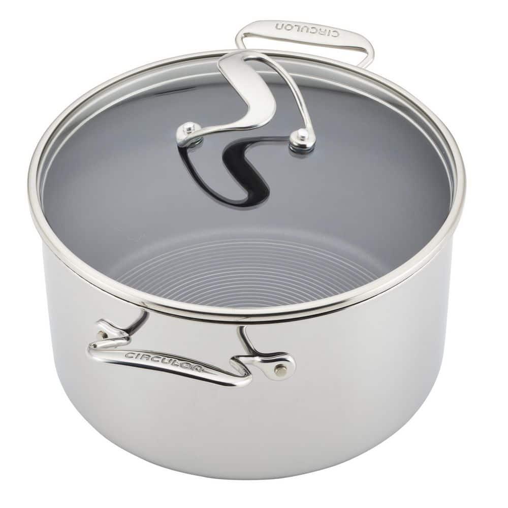 Circulon 11-Piece Stainless Steel Nonstick Cookware Set SteelShield Clad in Silver