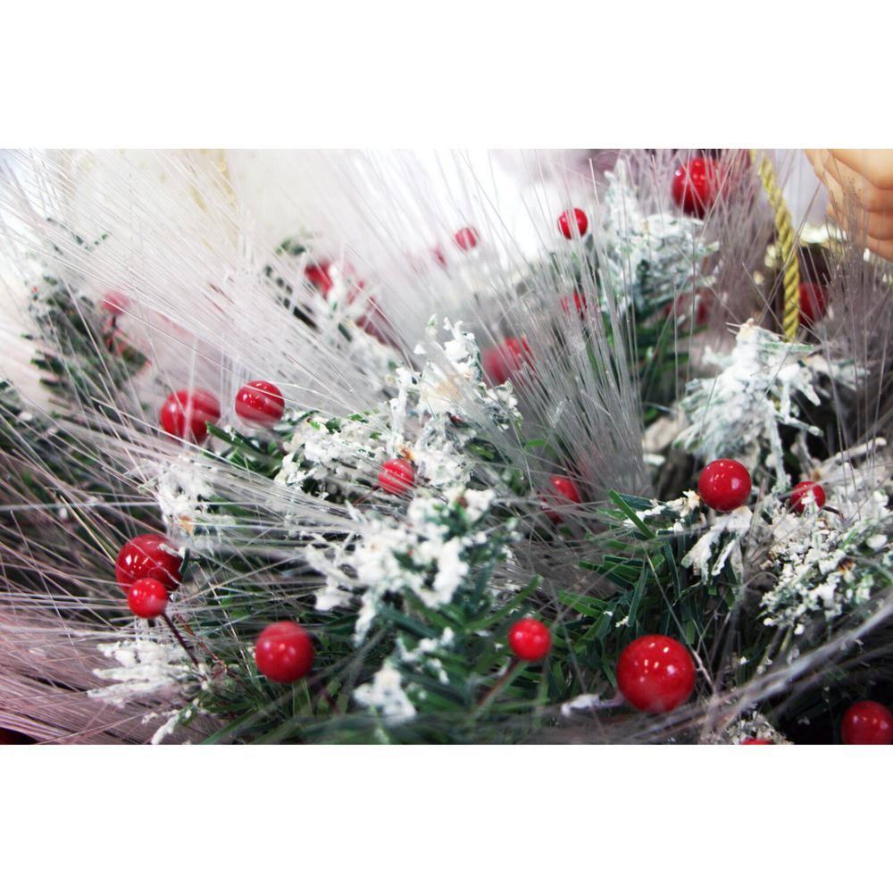 Christmas Time 28-In. Music, Lights, and Motion Santa Claus in his Sleigh | Animated Indoor Christmas Holiday Home Decor | CT-SC036-1RD