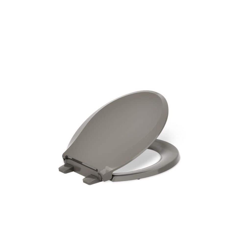 Cachet Round-Front Toilet Seat with Quiet-Close Lid and Seat and Grip-Tight Bumpers