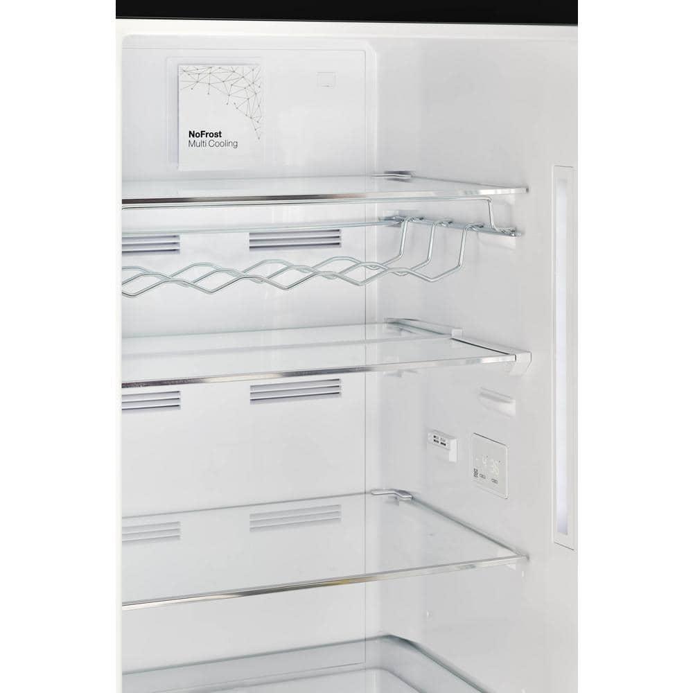 Unique Appliances Classic Retro 24 In 12 Cu.ft Bottom Mount Fridge Auto Defrost, Energy Star Certified, Counter Depth UGP-340L B AC