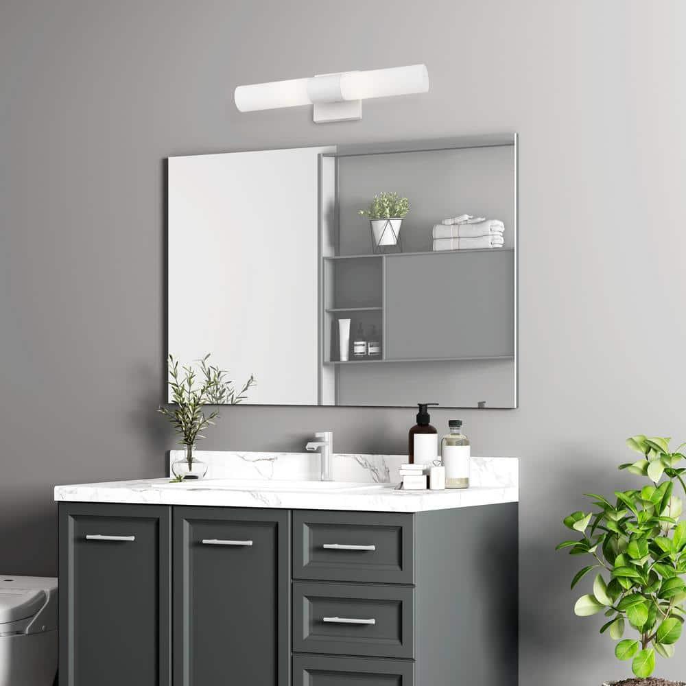 Livex Lighting Textured White ADA 2-Light Vanity Sconce
