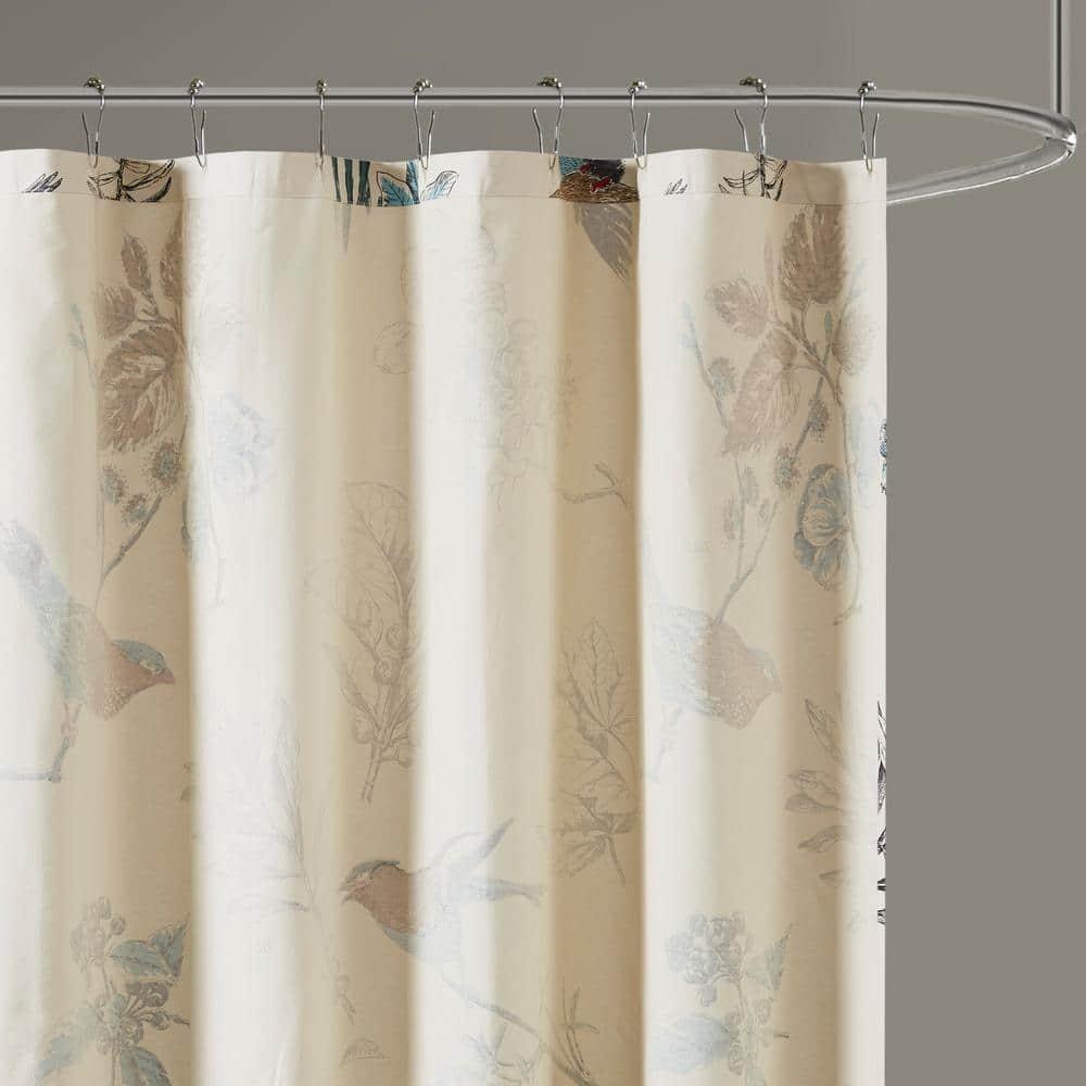 Madison Park Quincy 100% Cotton Single Shower Curtain