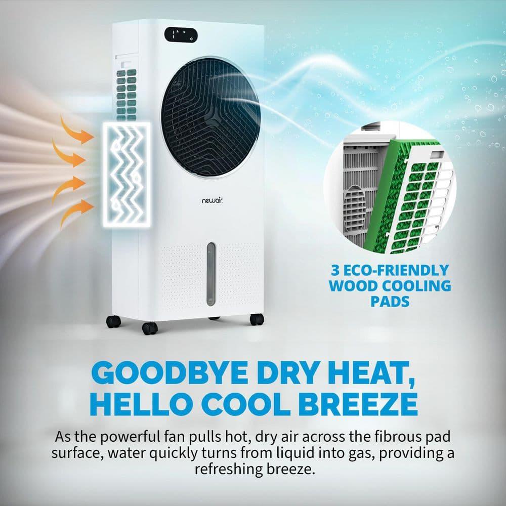 Newair Newair Evaporative Air Cooler and Portable Cooling Fan, 1600 CFM, Remote Control and Timer