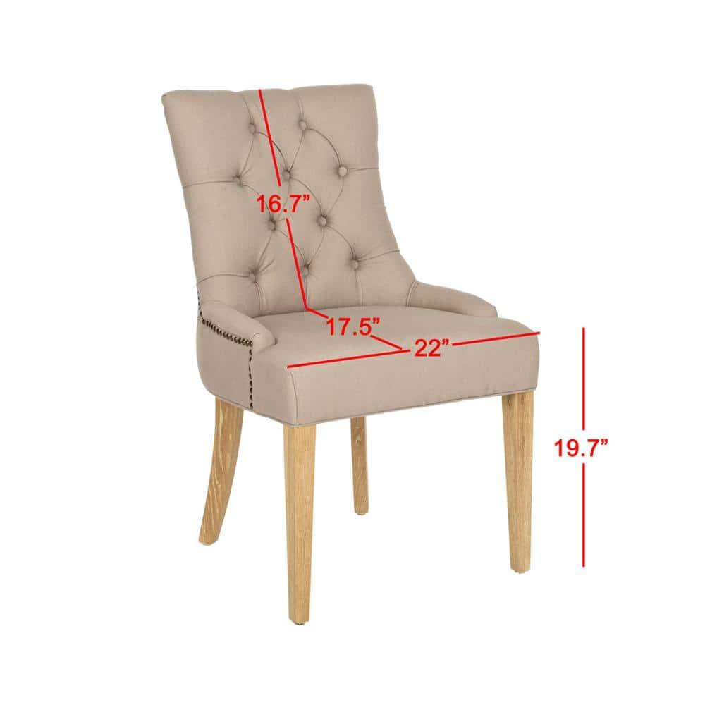 Antique Gold Velvet and Wood Dining Chairs Set of 2