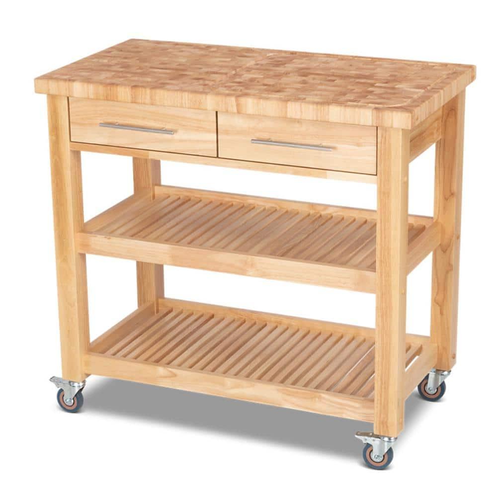 Chris & Chris  Pro Chef Work Station Natural All Wood Beige